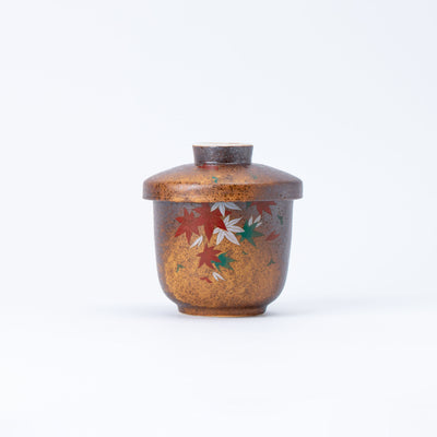 Japanese Autumn Maple Lidded Bowl