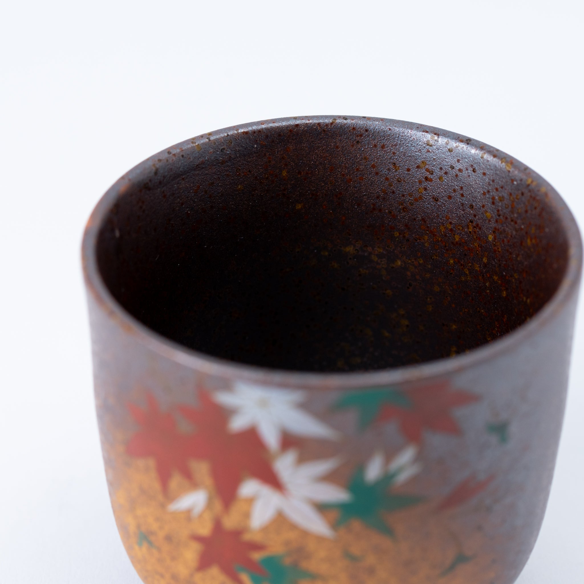 Autumn Maple Motif Chawanmushi Lidded Bowl