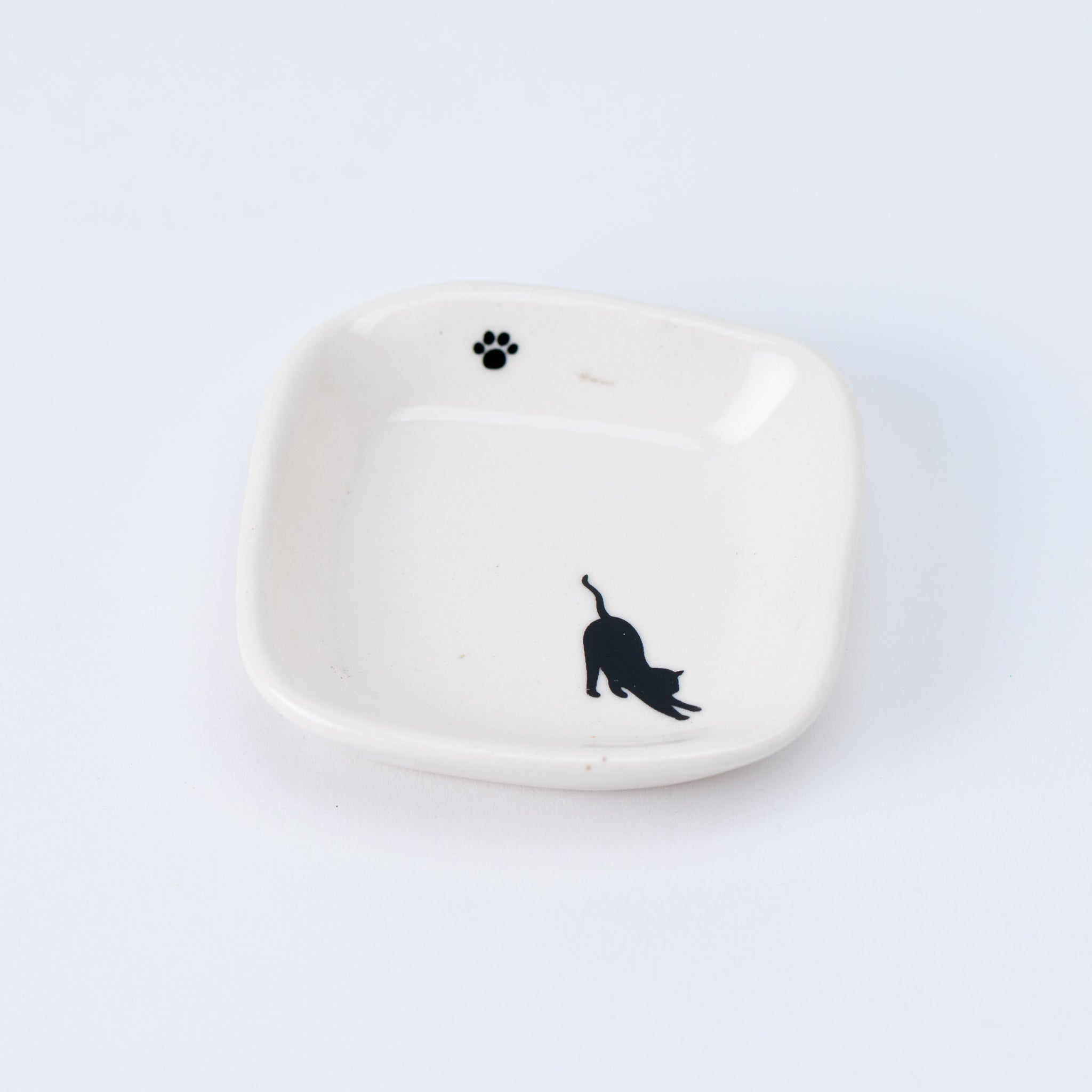 Small Dish - Stretching Cat
