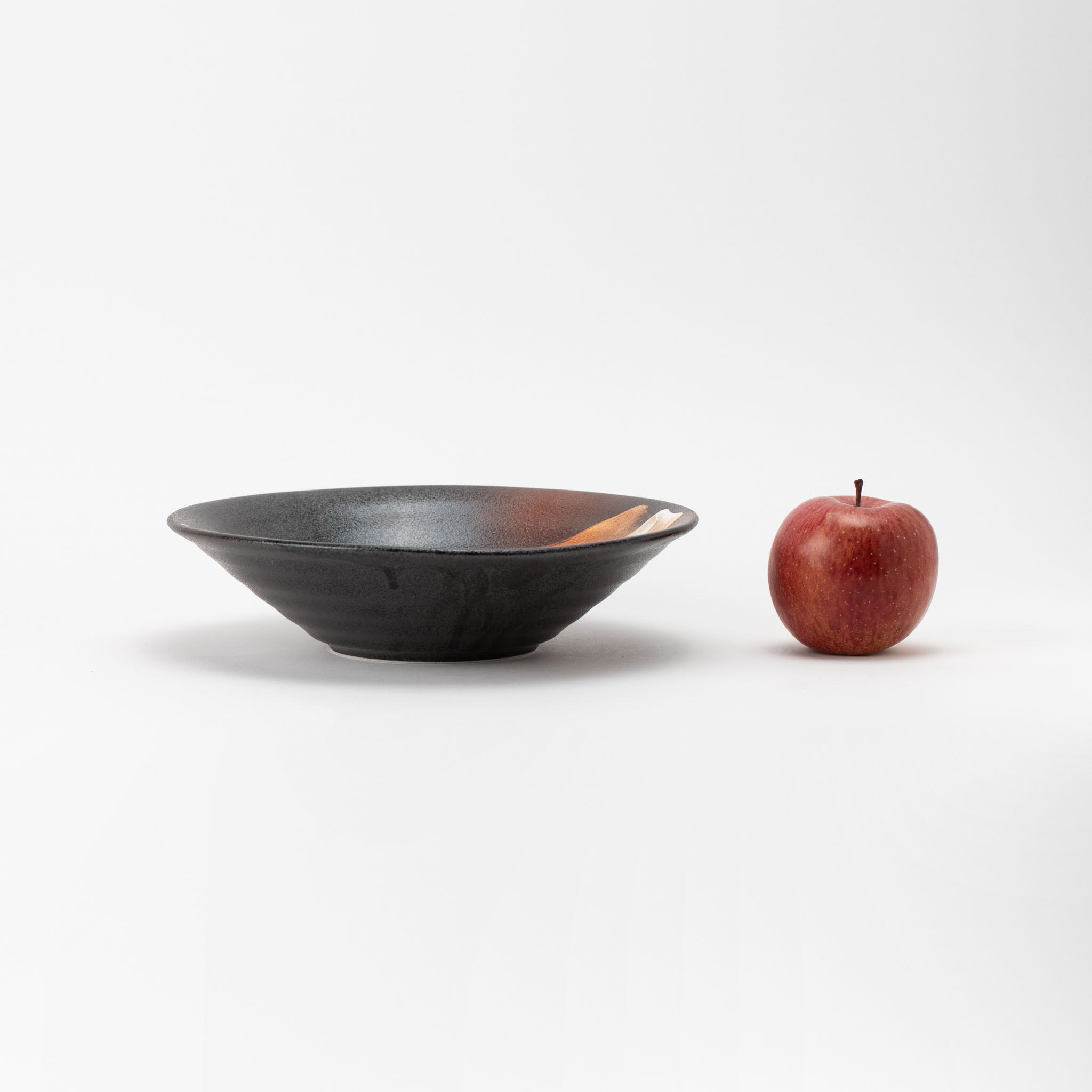 Fire-Color Brushstroke Bowl