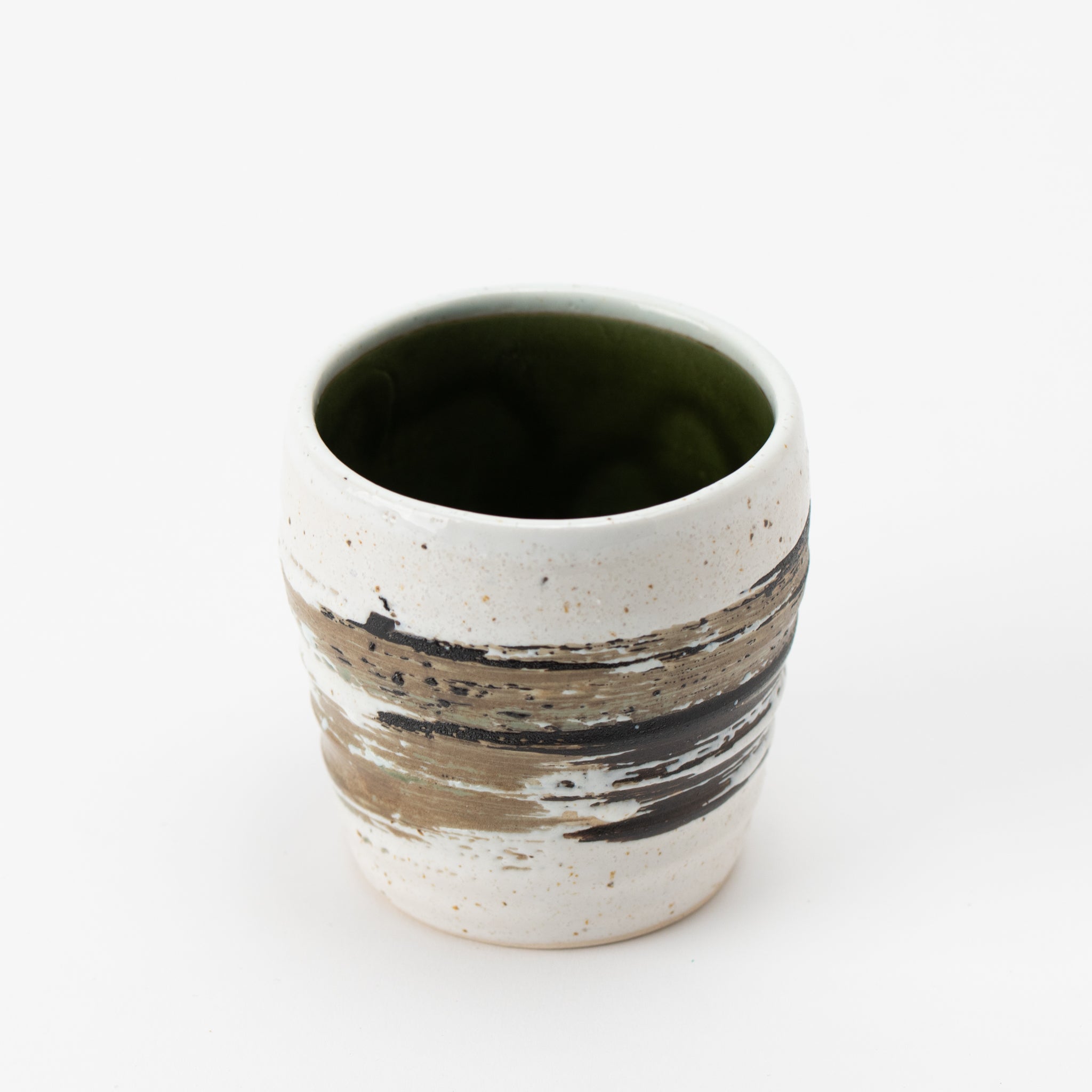 White Glaze Modern Cup