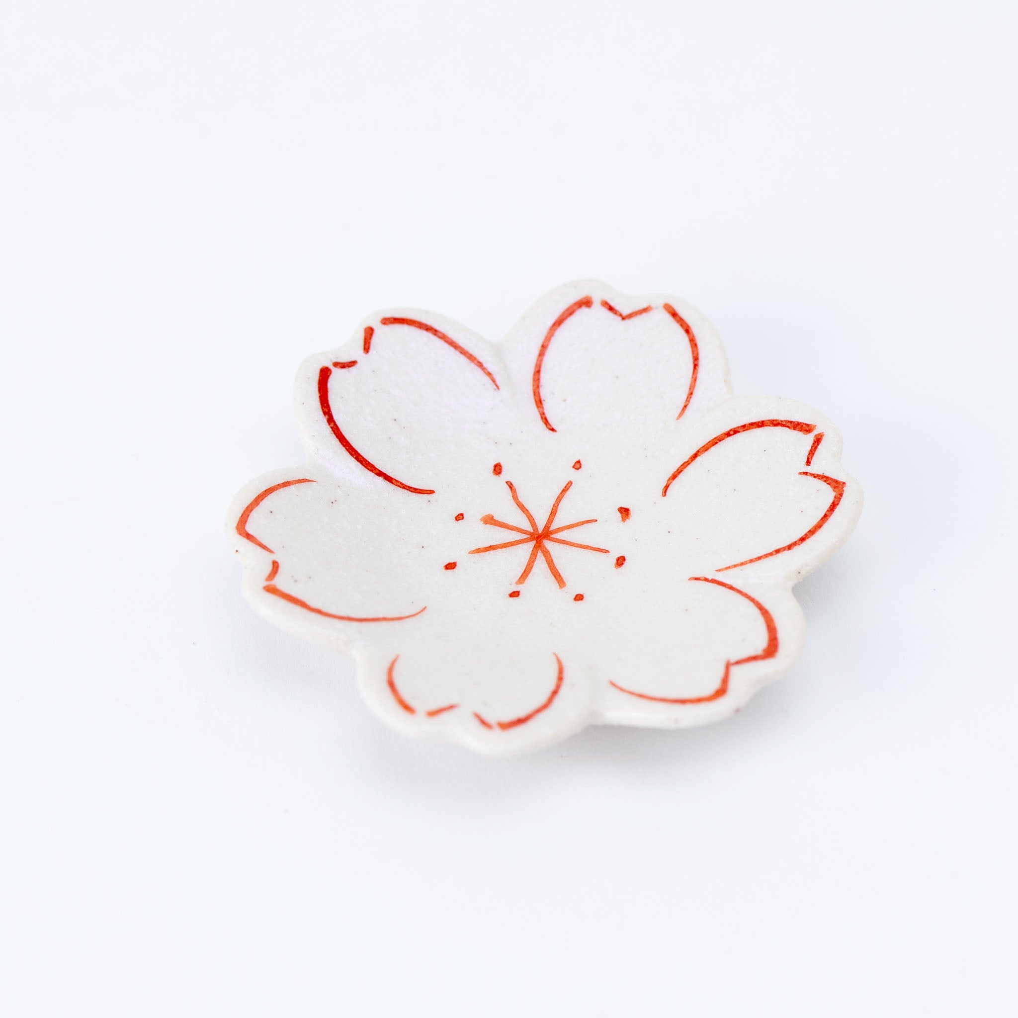 Small Plate – White Vermilion Sakura