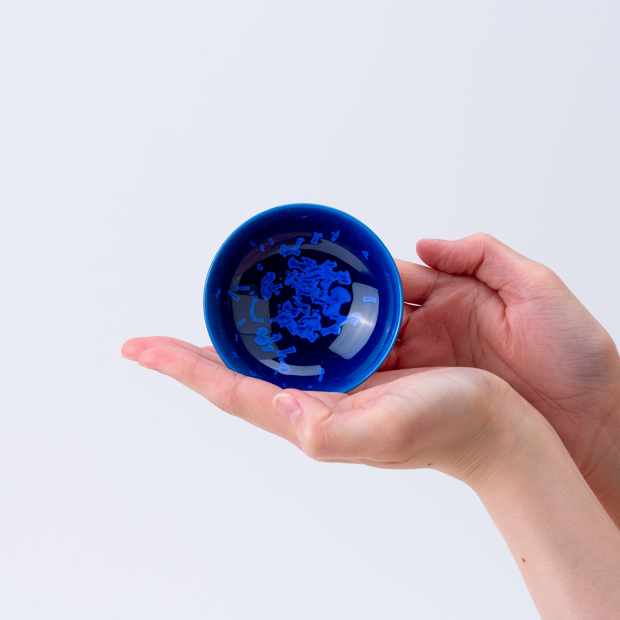 Small Plate – Deep Cobalt Blue Crystal Glaze