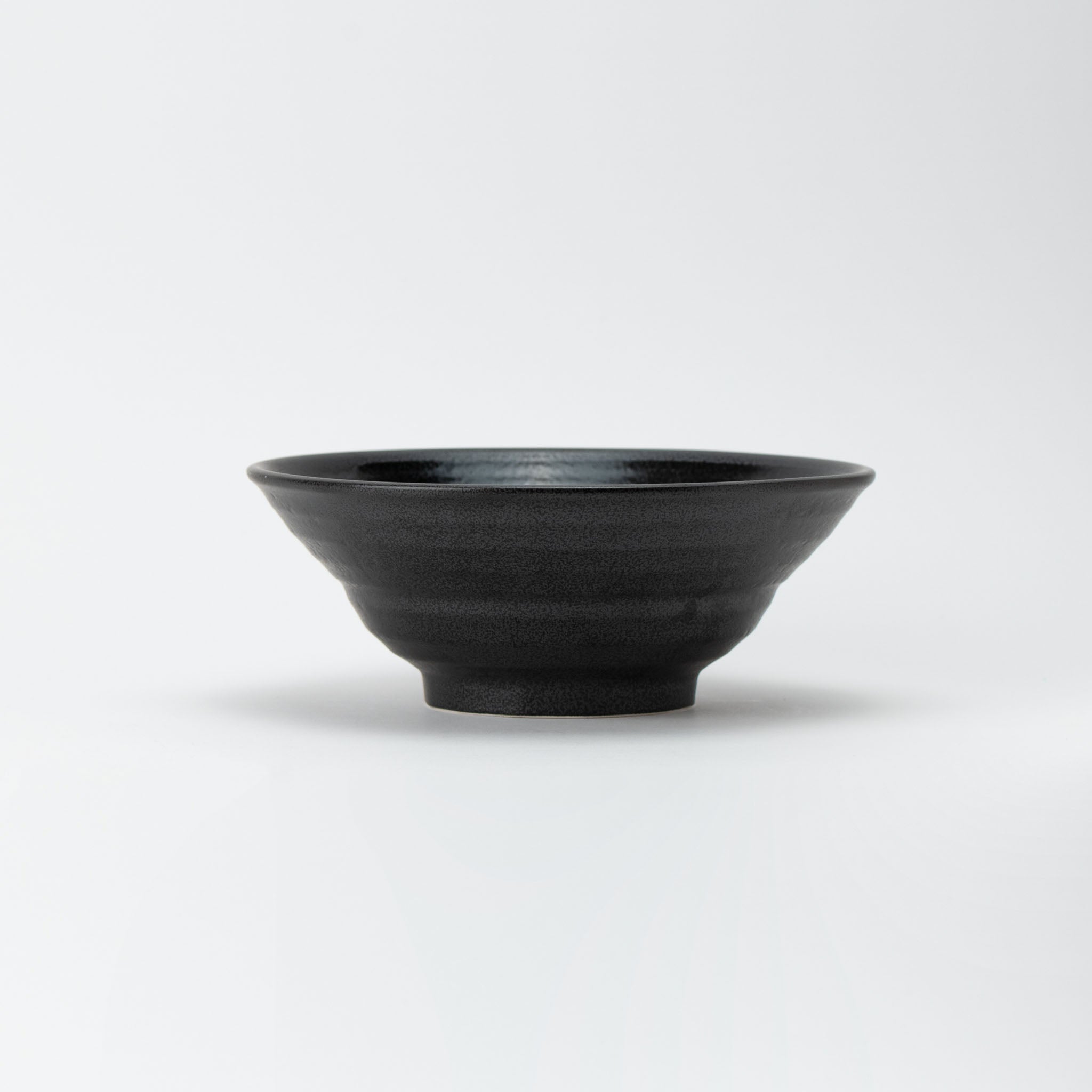 Black Granite with Black Brushstroke Donburi Bowl