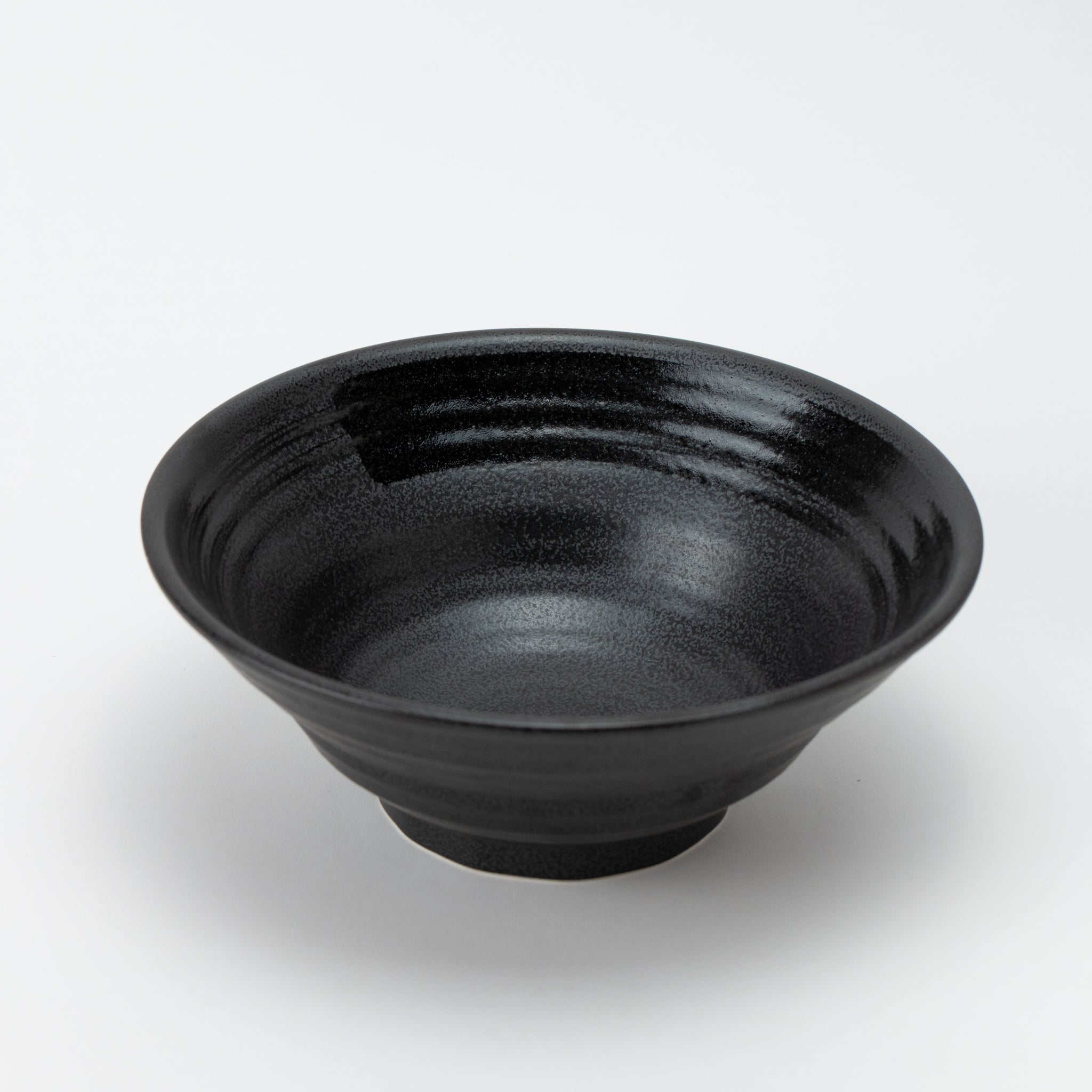 Black Granite with Black Brushstroke Donburi Bowl