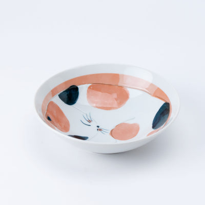 Soothing Hand-Painted Sleeping Calico Cat Small Plate