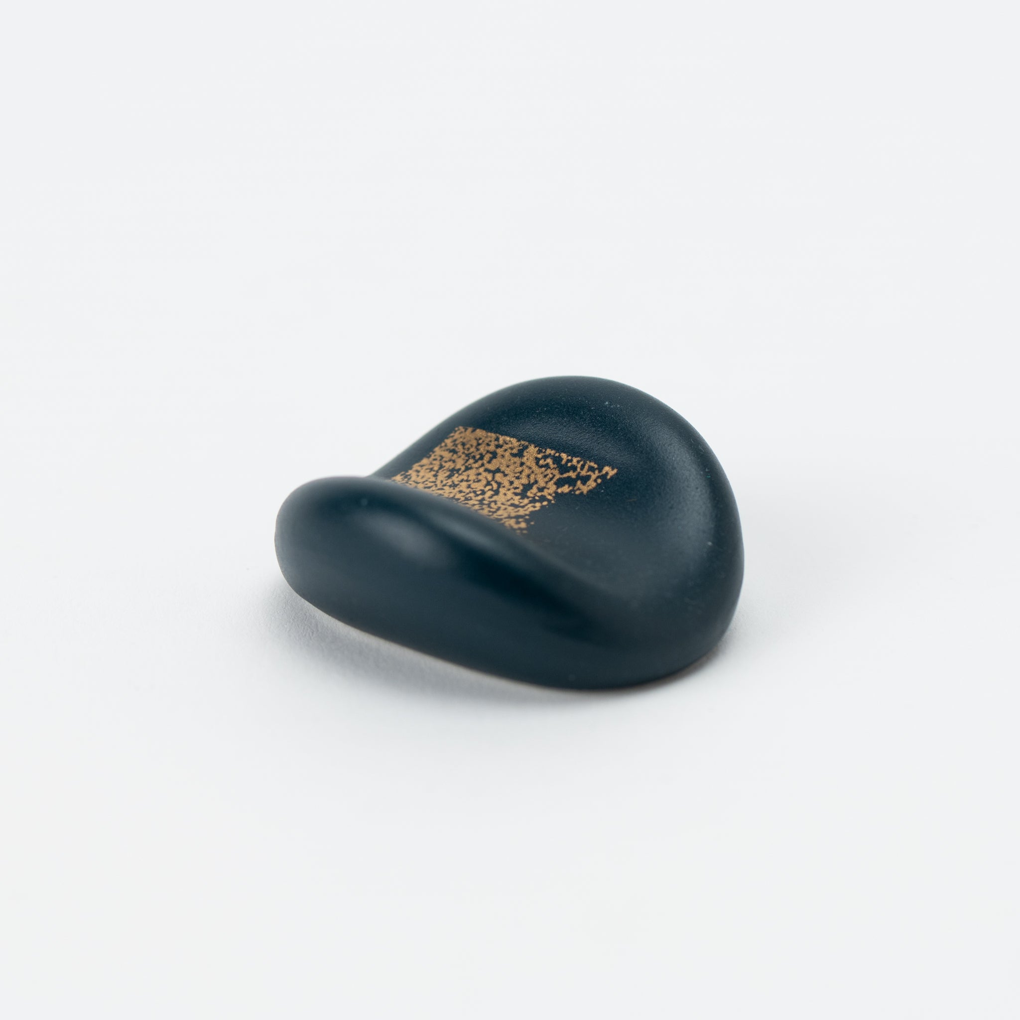 Gold Navy Matte Cocoon Chopstick Rest