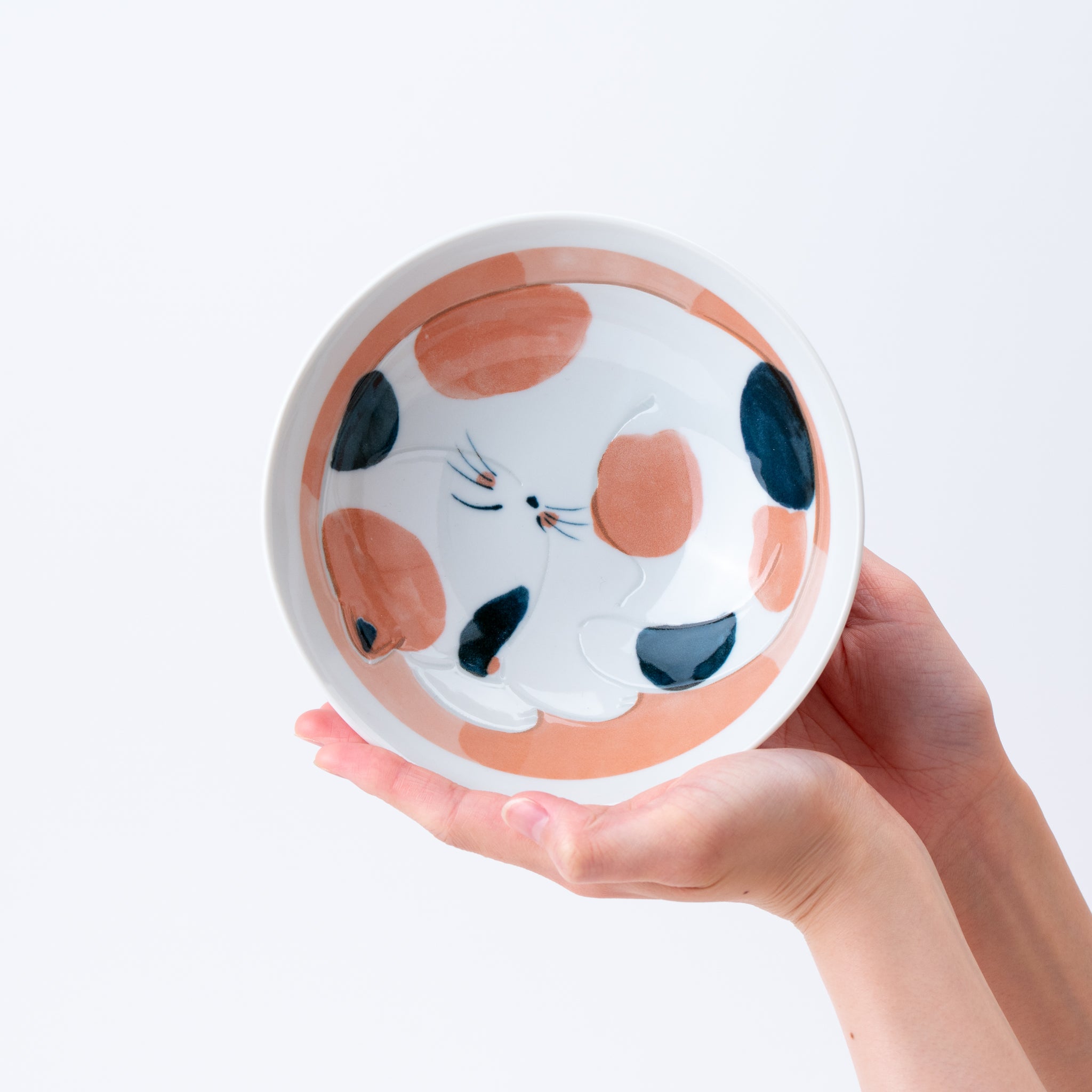 Small Bowl – Sleeping Calico Cat