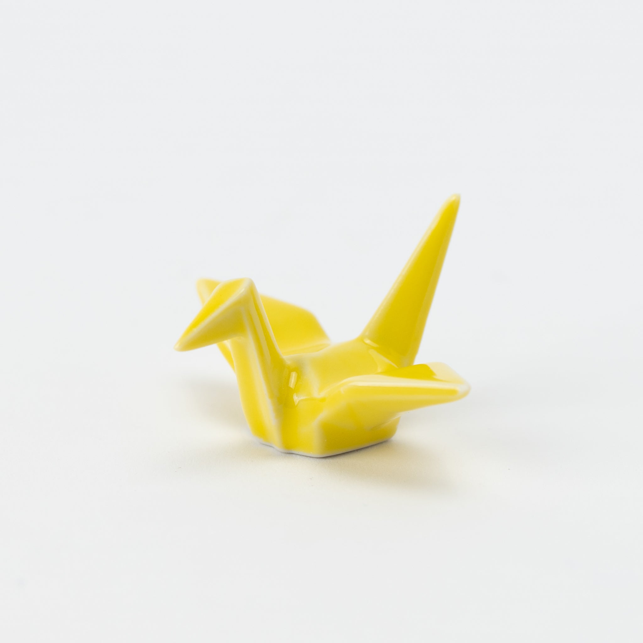 Origami Crane Yellow Chopstick Rest
