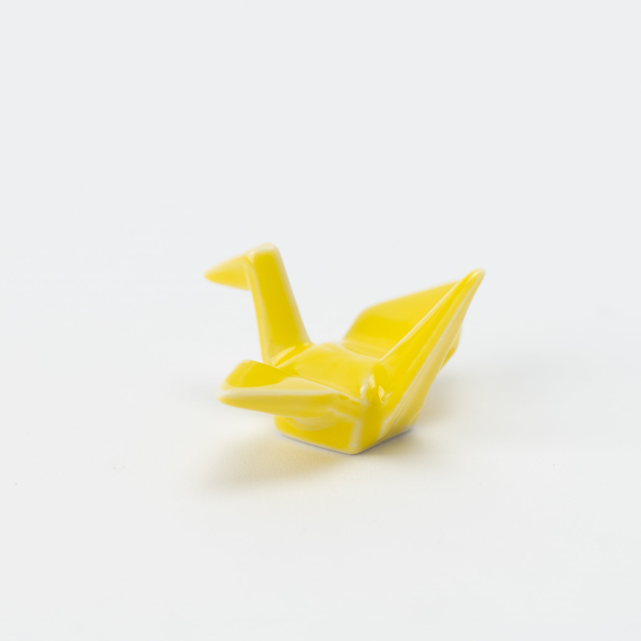 Origami Crane Yellow Chopstick Rest