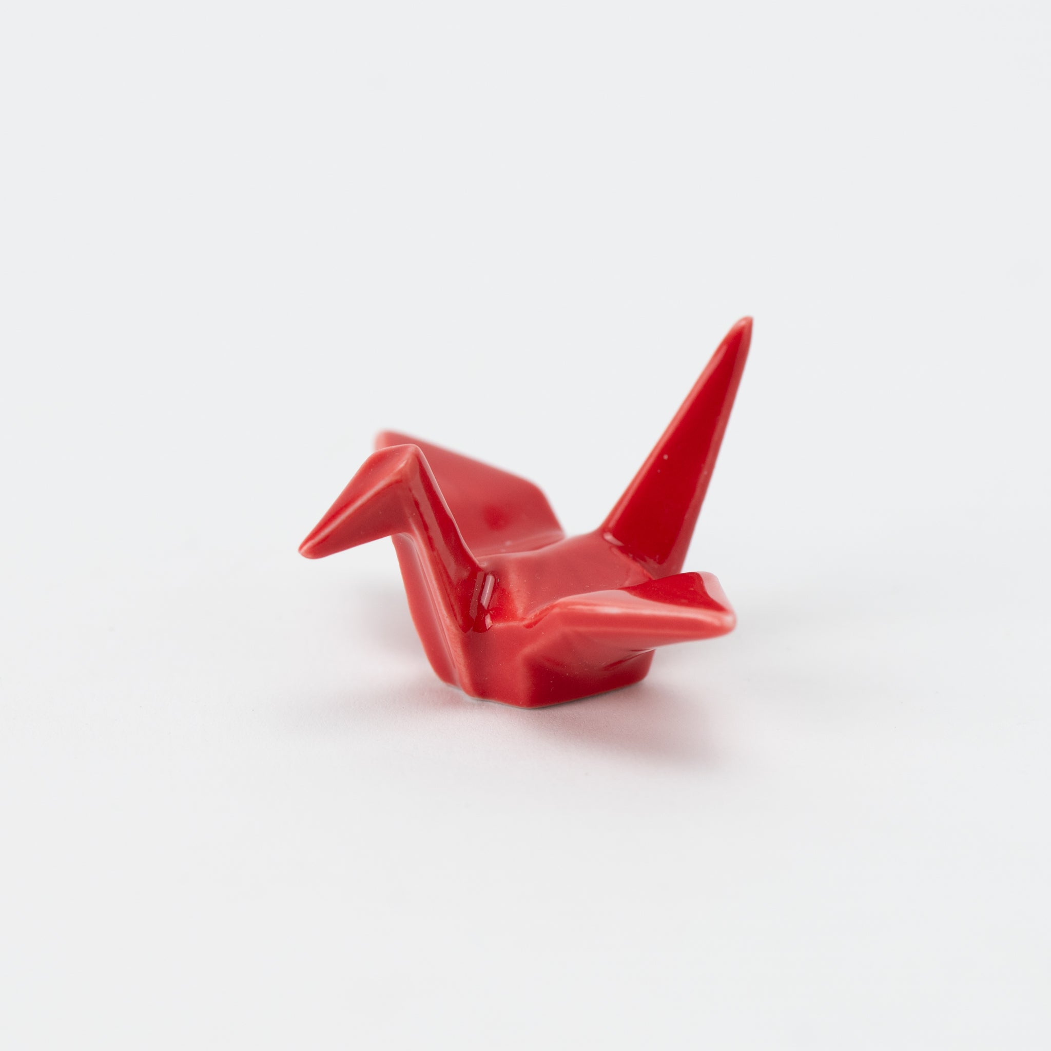 Origami Crane Red Chopstick Rest