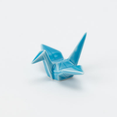 Origami Crane Chopstick Rest, Aqua