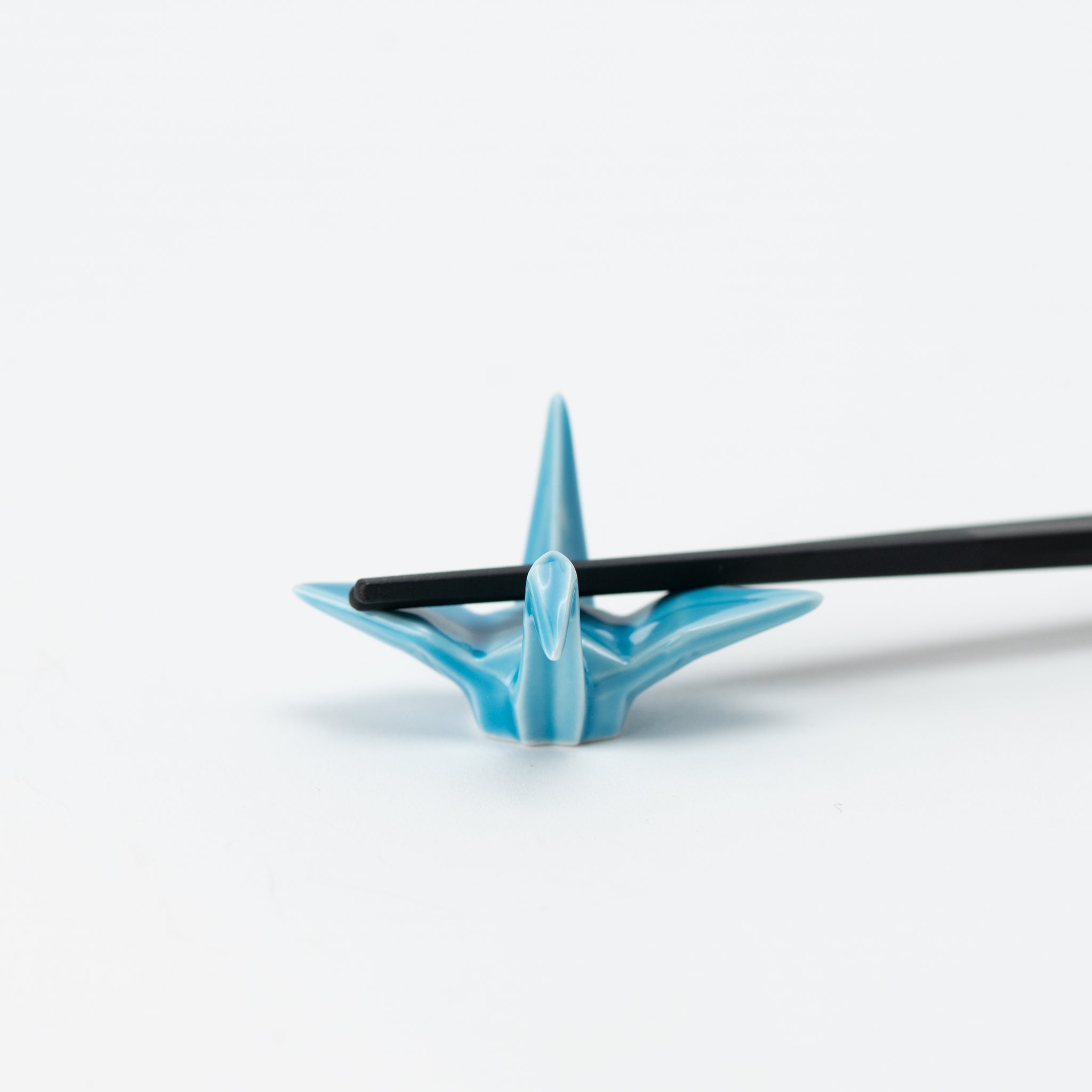 Origami Crane Light Blue Chopstick Rest