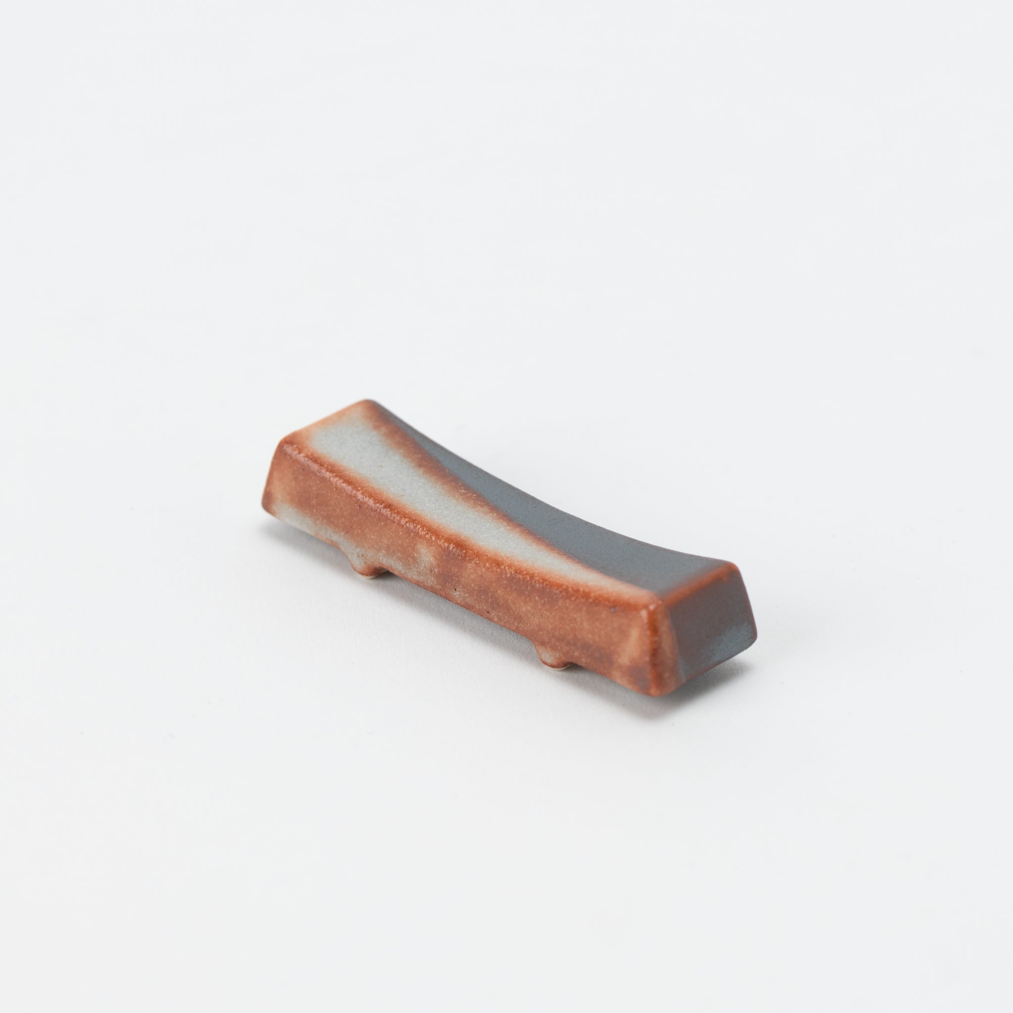 Shino Glaze Wood Chopstick Rest