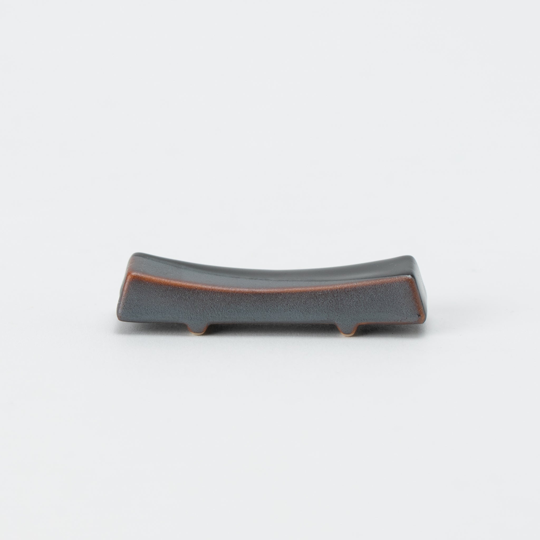 Tenmoku Glaze Flat-board Chopstick Rest