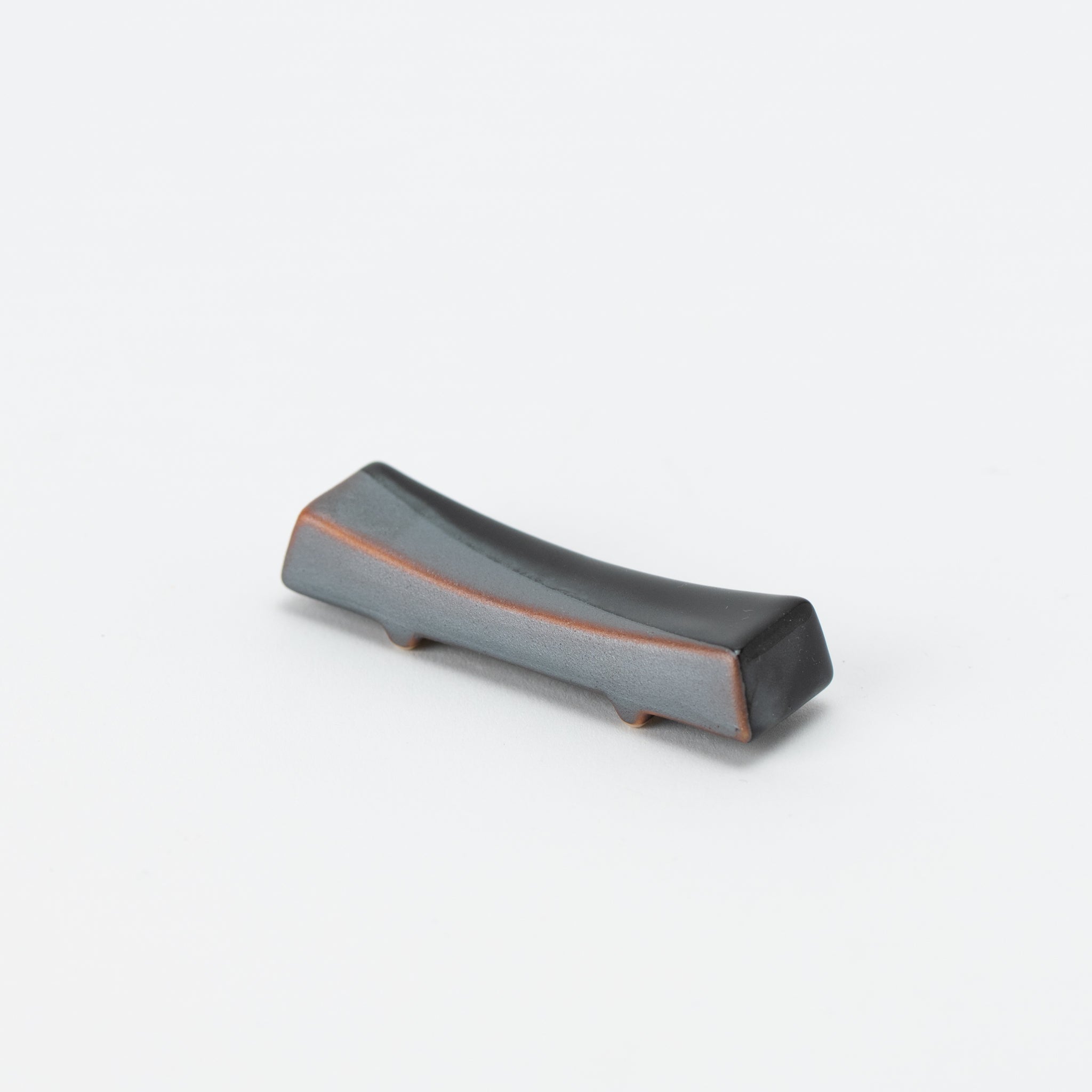 Tenmoku Glaze Flat-board Chopstick Rest