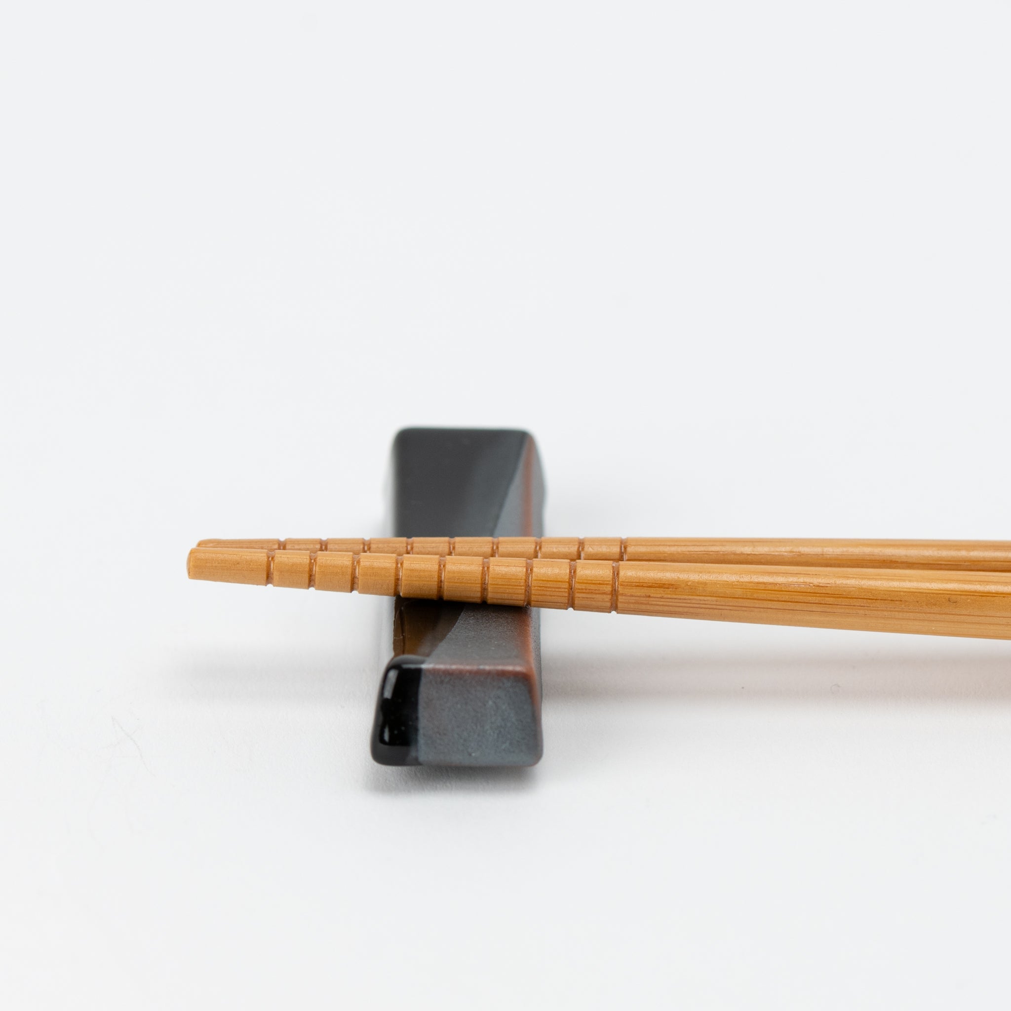 Tenmoku Glaze Flat-board Chopstick Rest