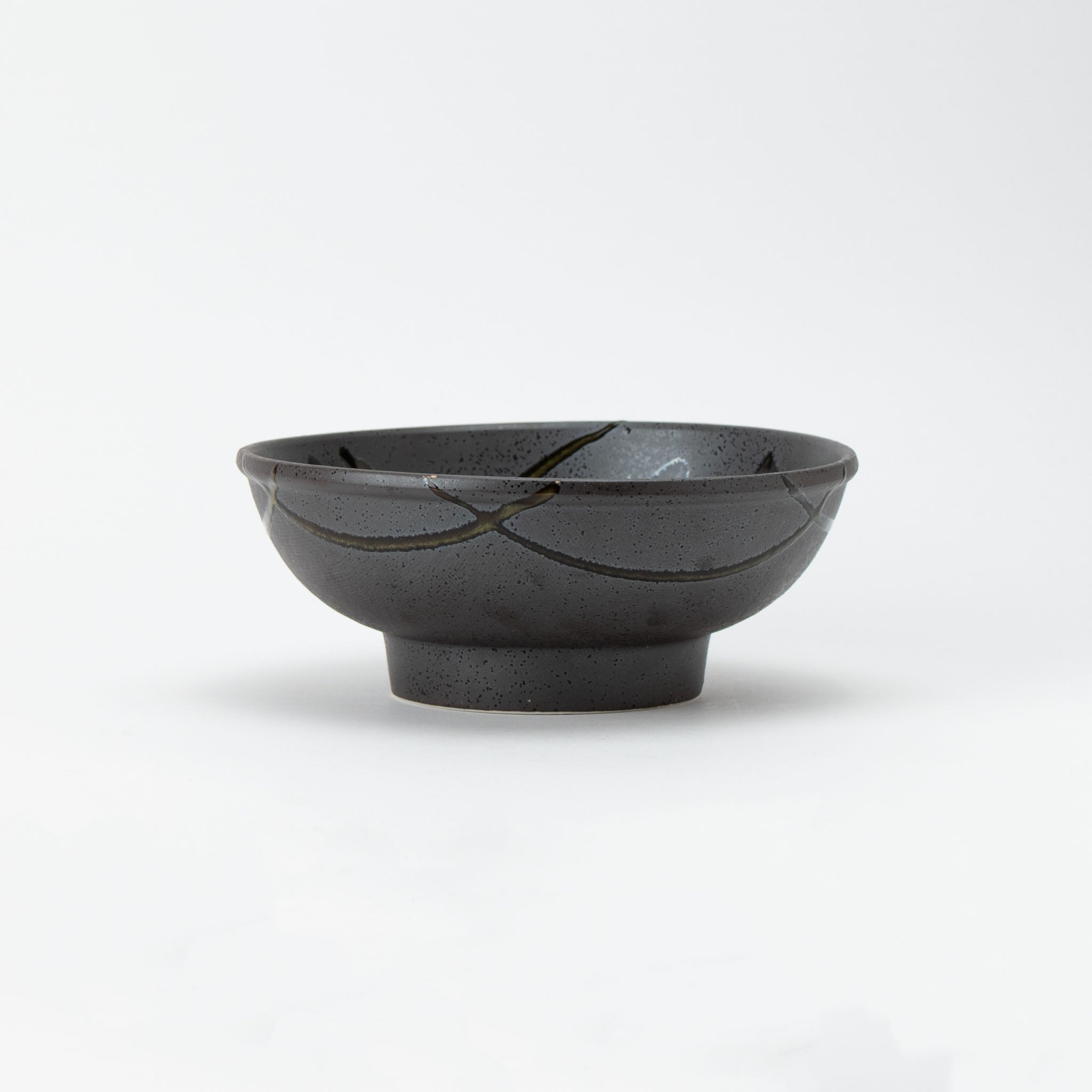 Black Iga Tokusa Takahama Donburi Bowl