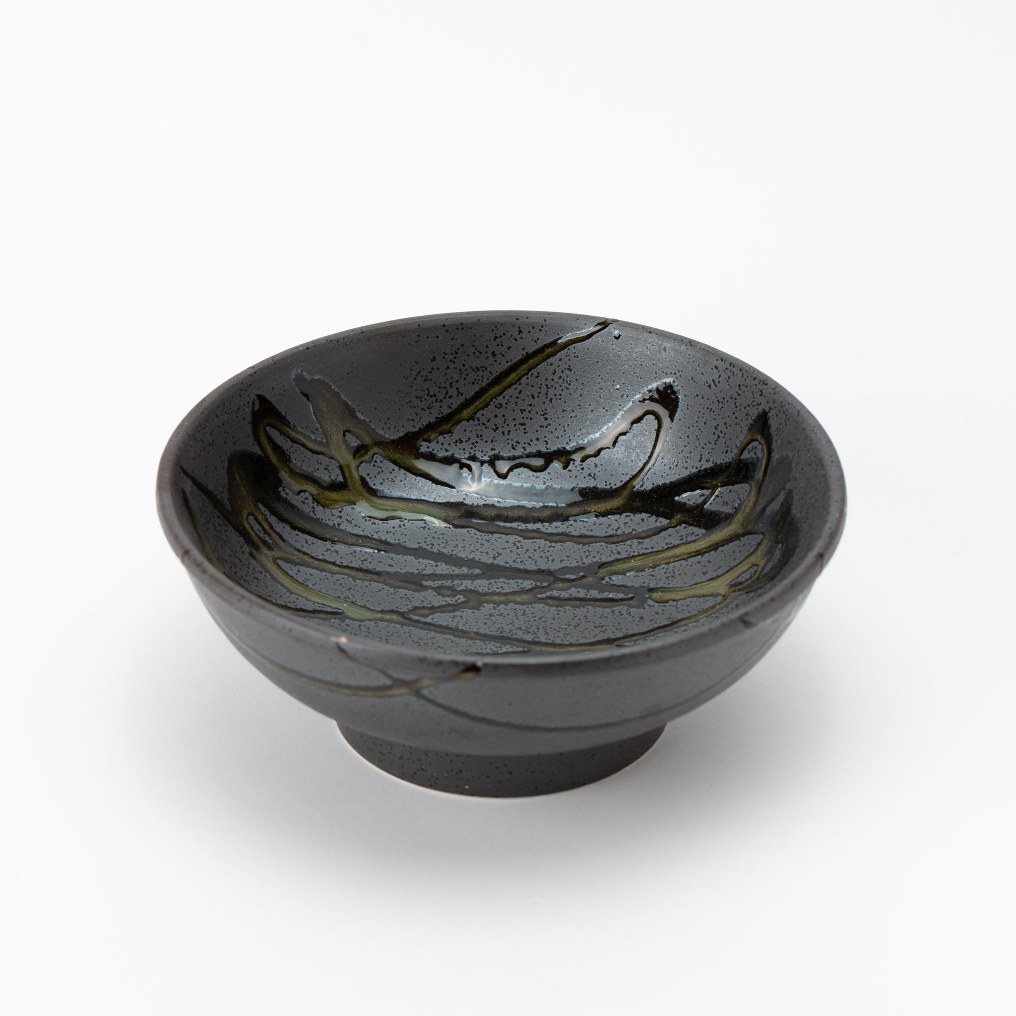 Black Iga Tokusa Takahama Donburi Bowl