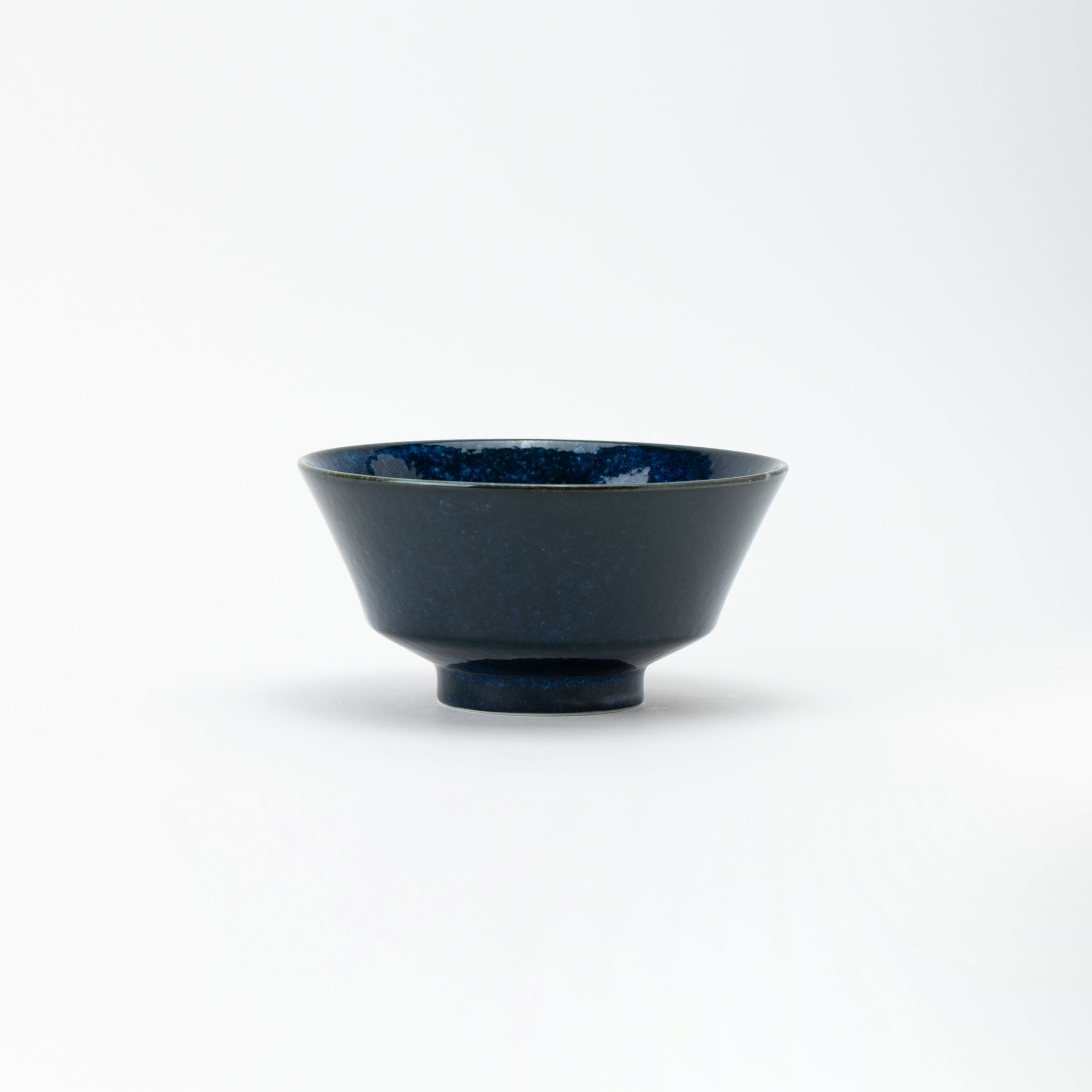 Kiln-Varied Navy Flared Donburi Bowl