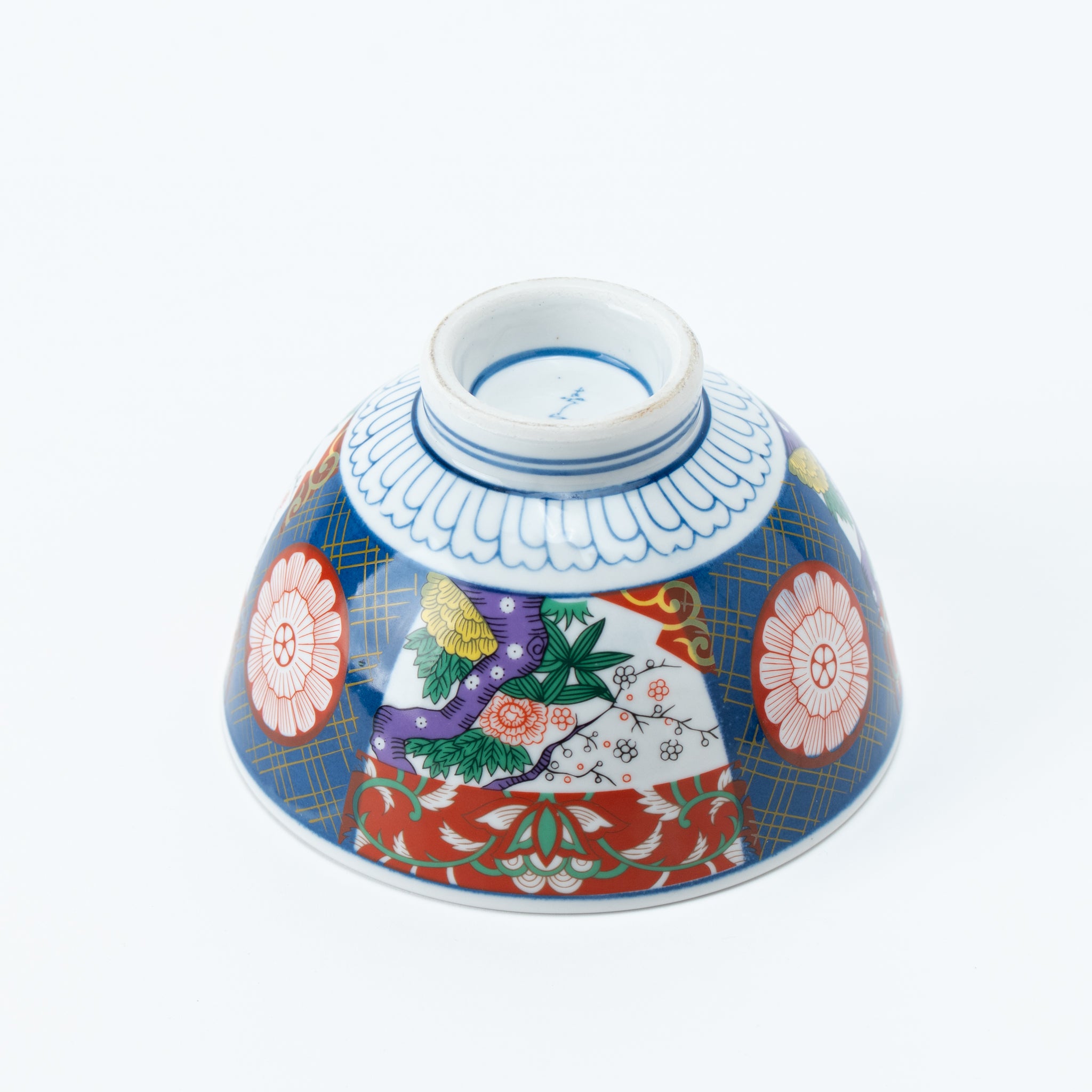 Splendid Brocade Peony Lidded Donburi Bowl