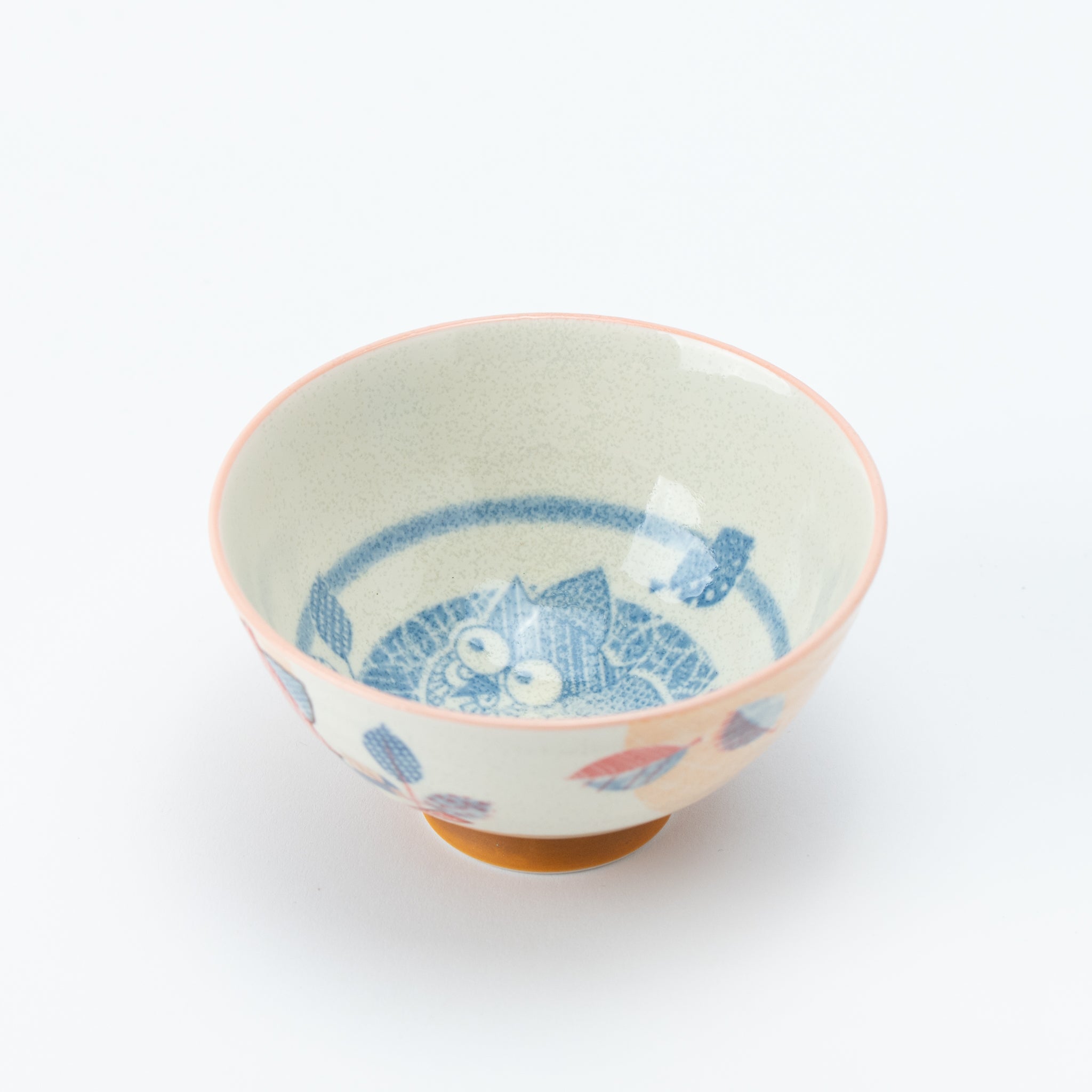 Sashiko Owl Medium Rice Bowl