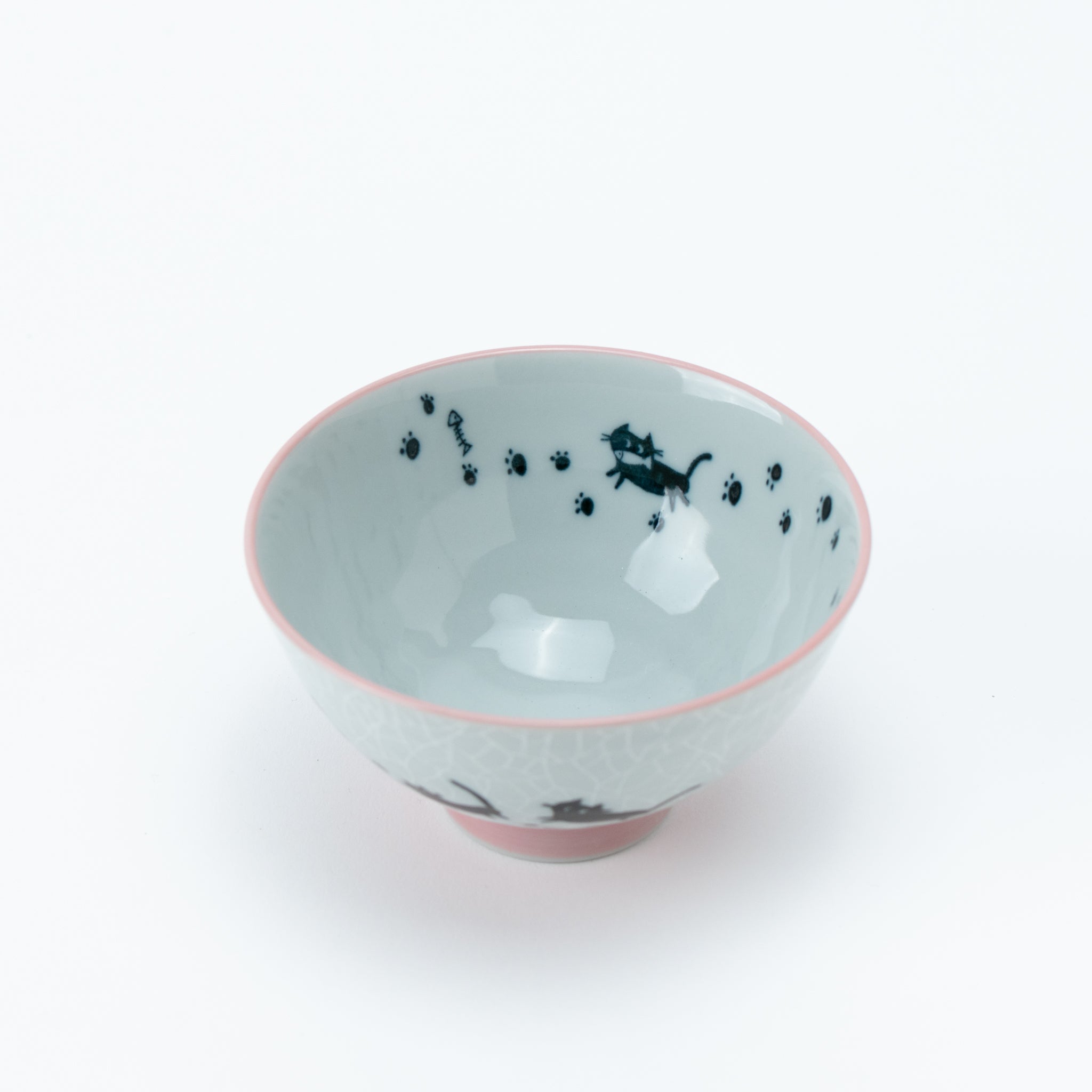 Strolling Cat Medium Rice Bowl