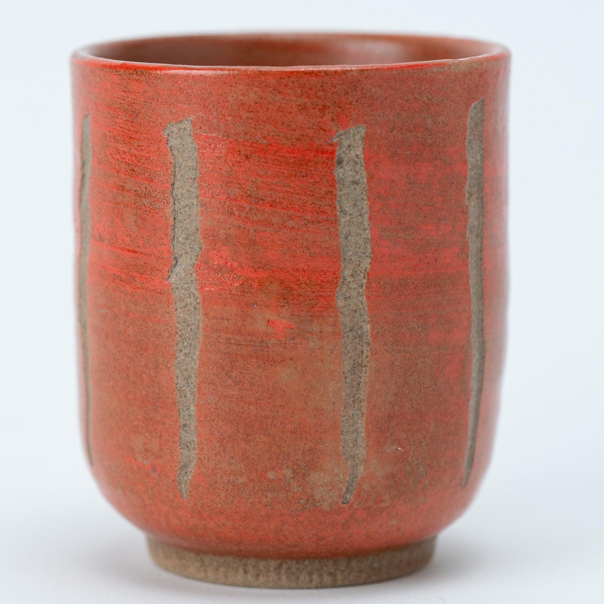 Red Tokusa Yunomi Teacup