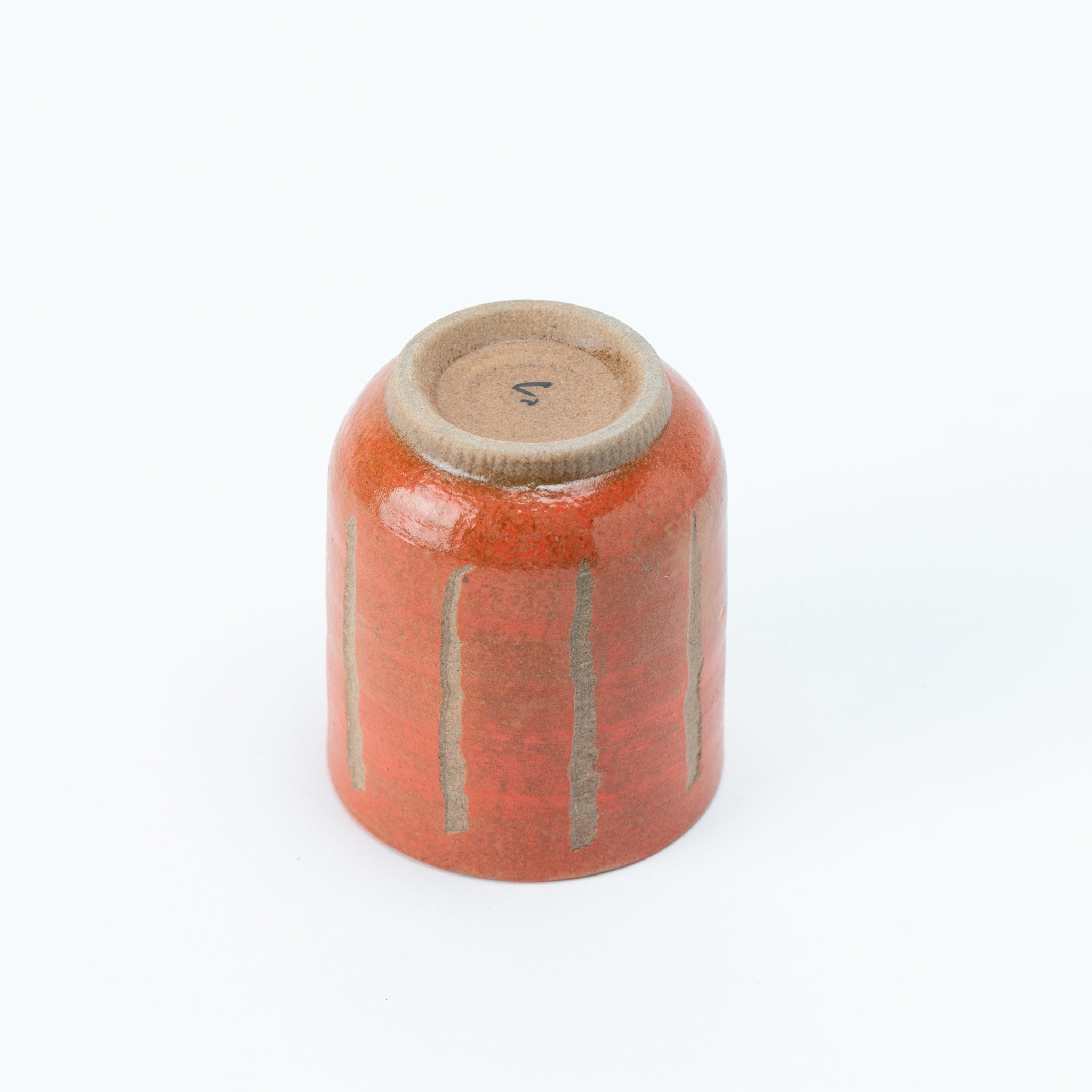 Red Tokusa Yunomi Teacup