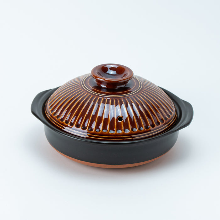 Ginpo Kikka Ame Donabe Clay Pot Size 8 Detail