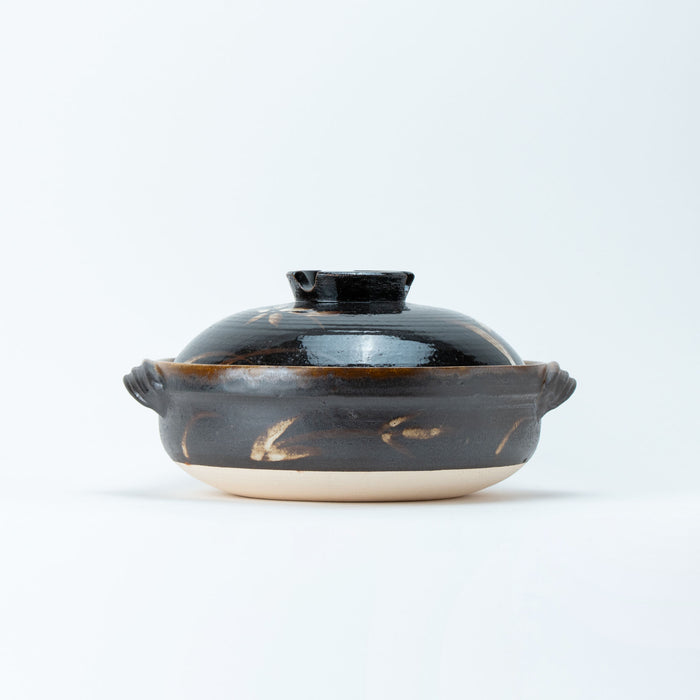 Kurobuki Deep Donabe Clay Pot Size 9