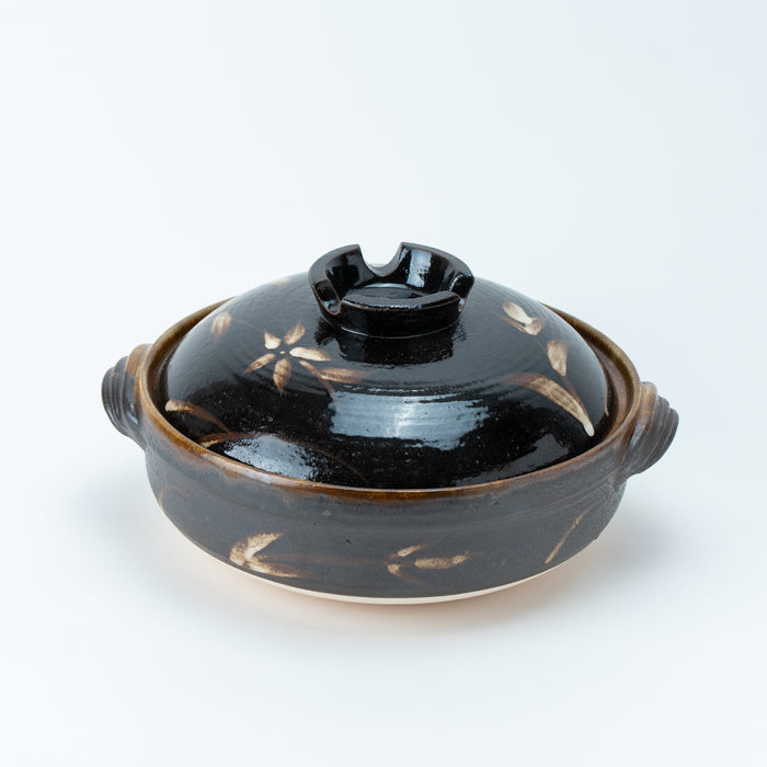 Kurobuki Deep Donabe Clay Pot