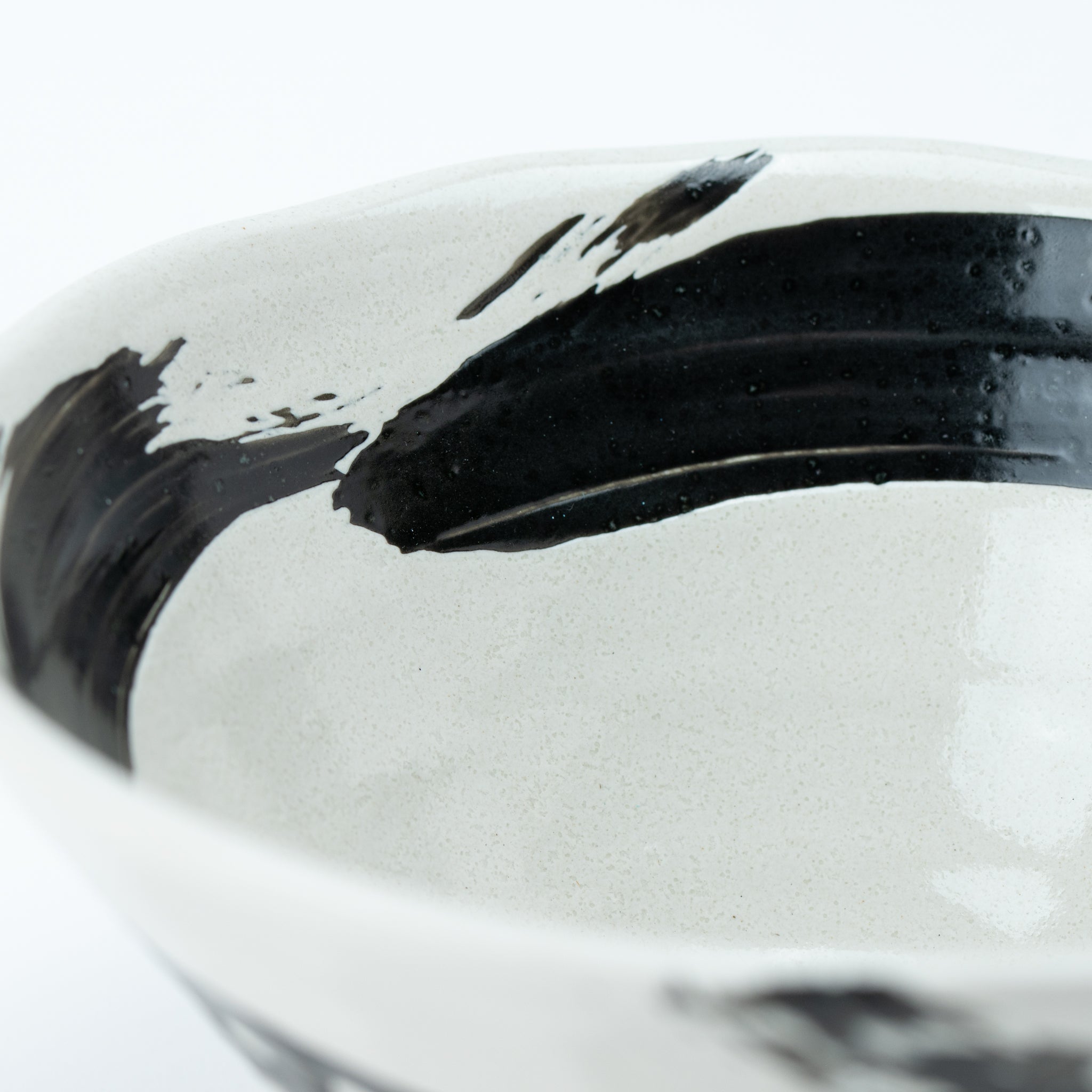 Brushed Octogonal White Ramen Bowl