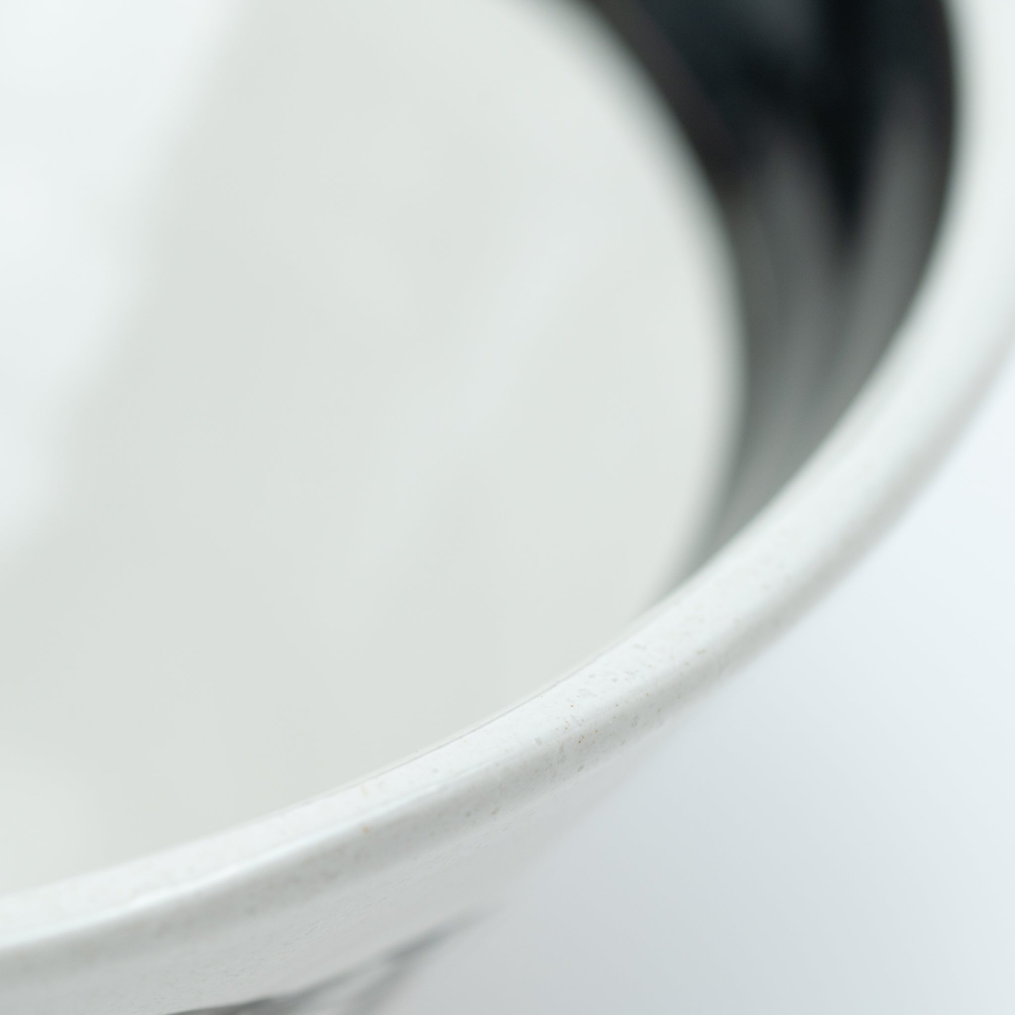 Brushed Octogonal White Ramen Bowl