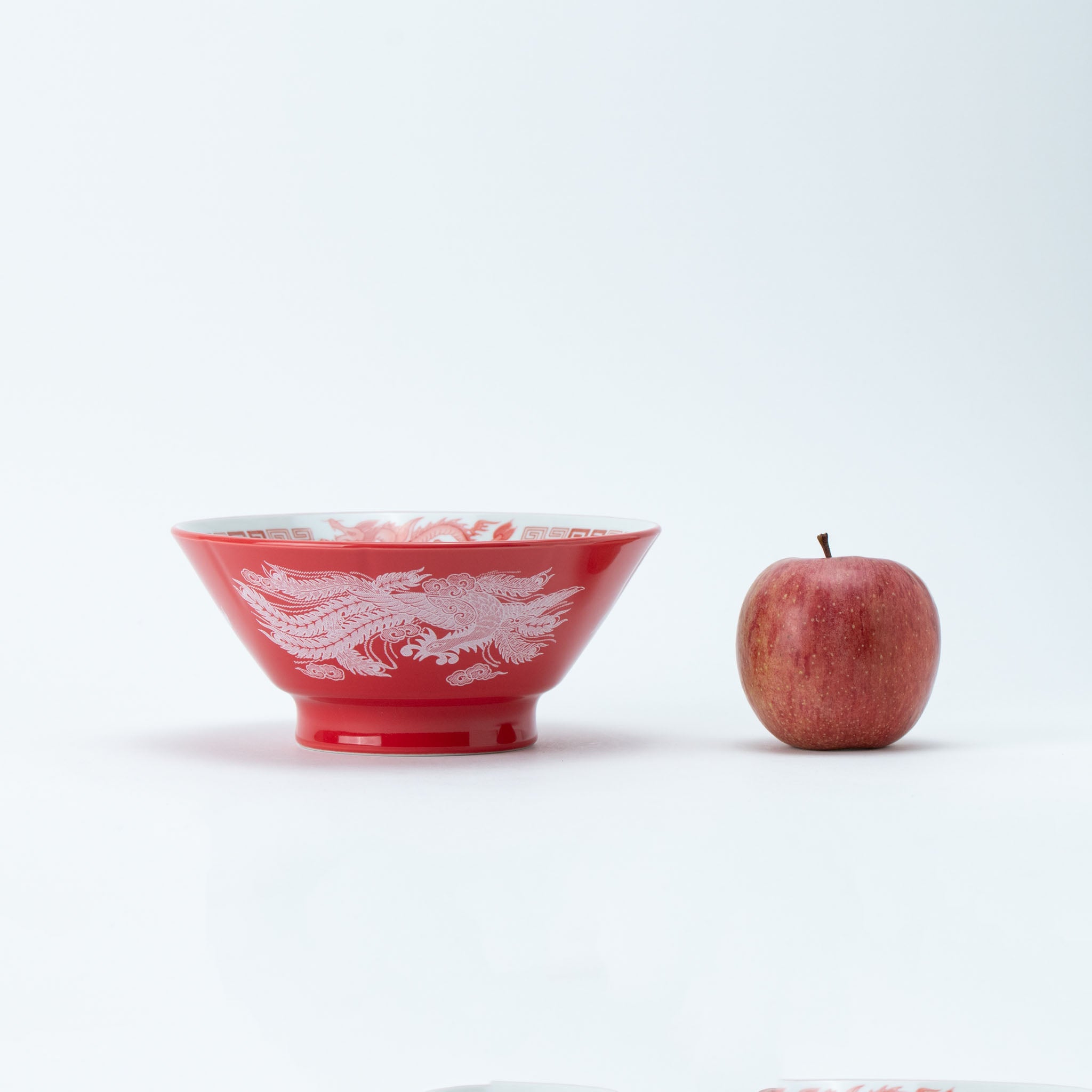 Red Dragon Straight Sided Ramen Bowl