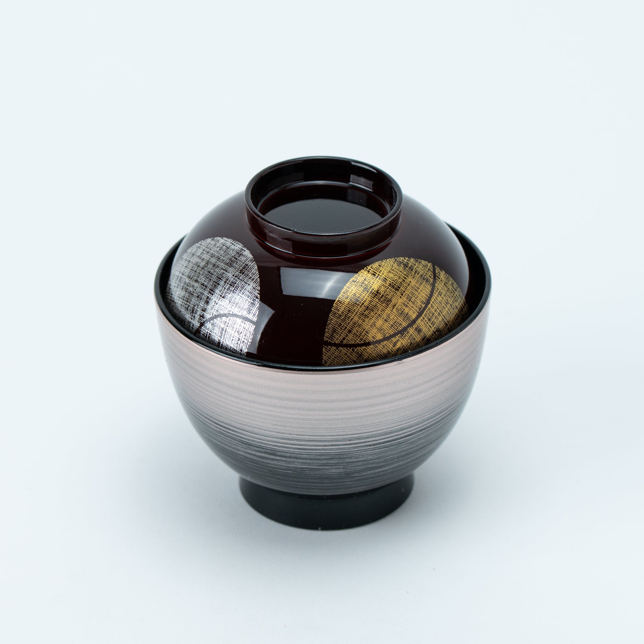 Silver Gold Kasumi Base Soup Bowl