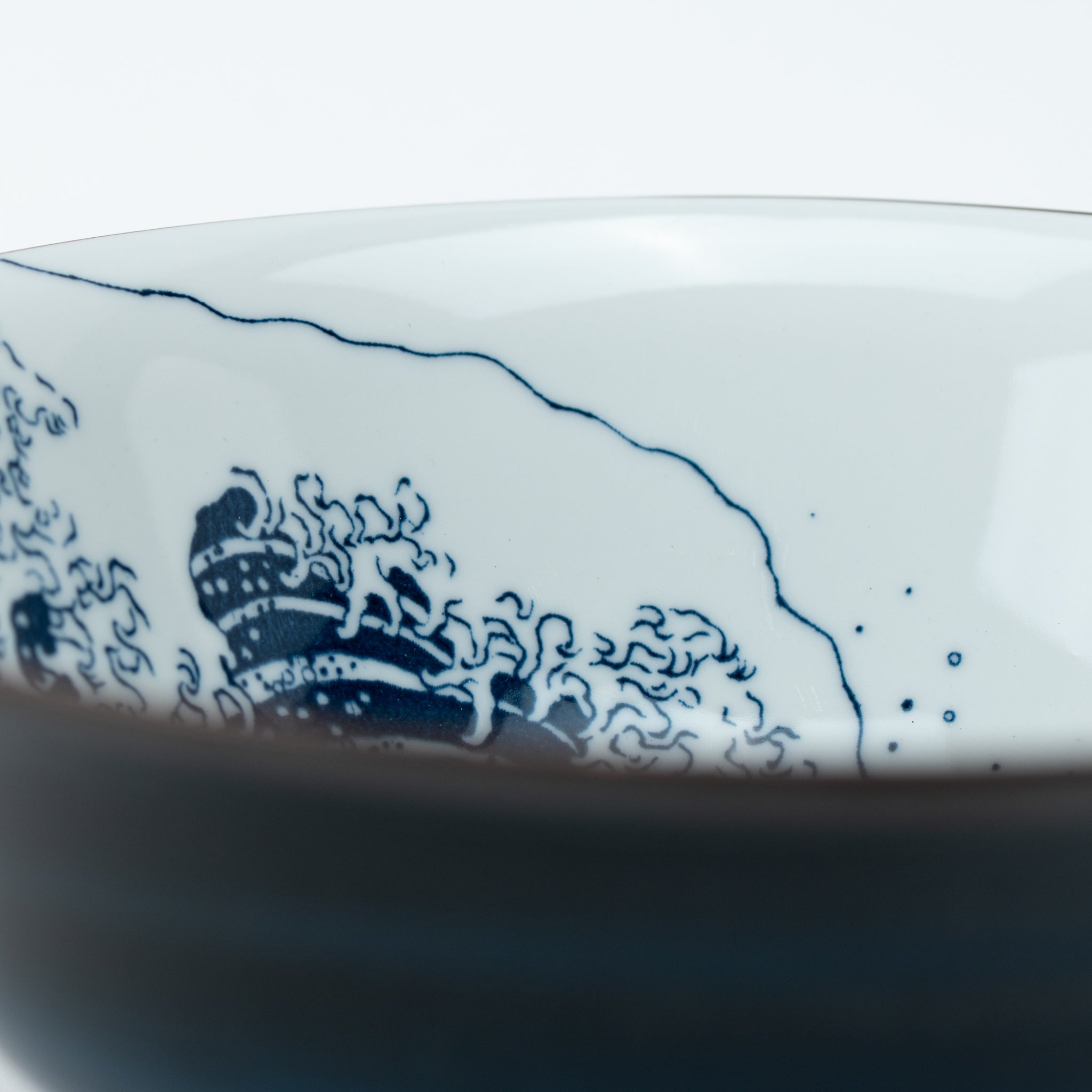Hokusai Fuji Blue Ramen Bowl