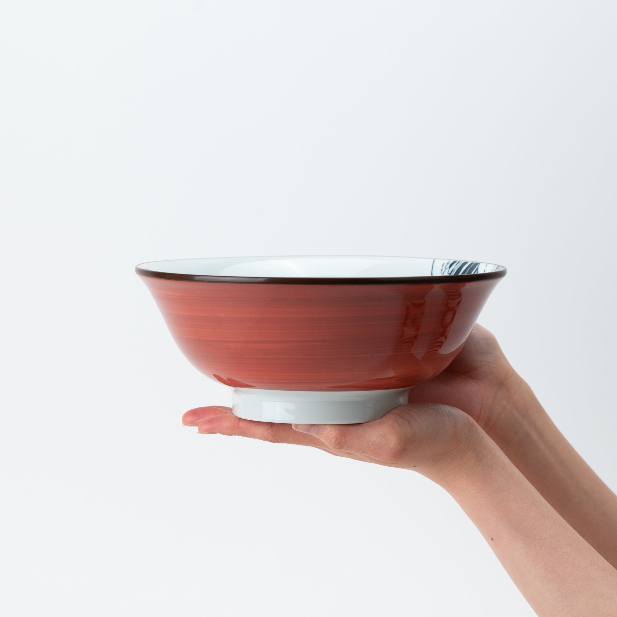 Hokusai Fuji Red Ramen Bowl