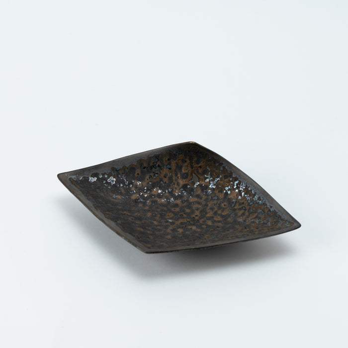 Gold Crystal Fuji Shaped Plate
